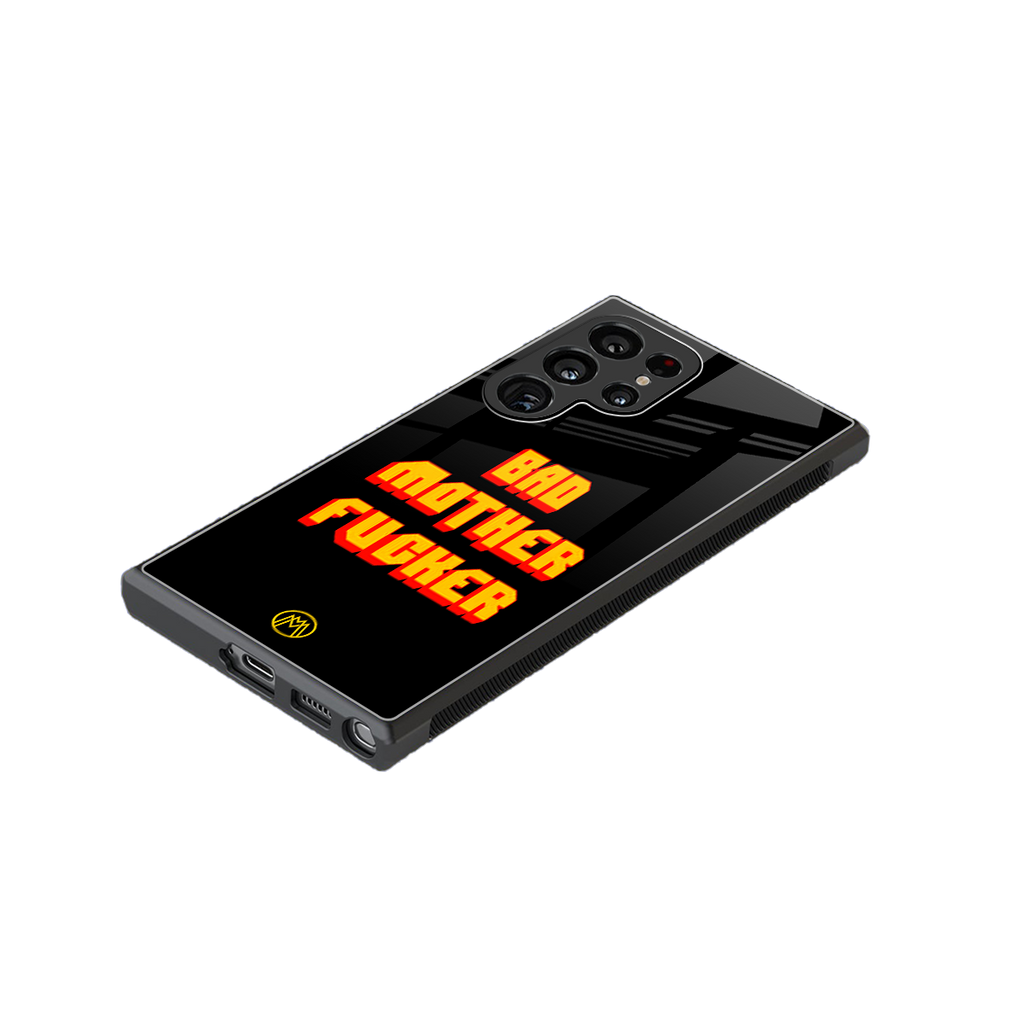 bad motherfcker back phone cover | glass case for samsung galaxy s23 ultra