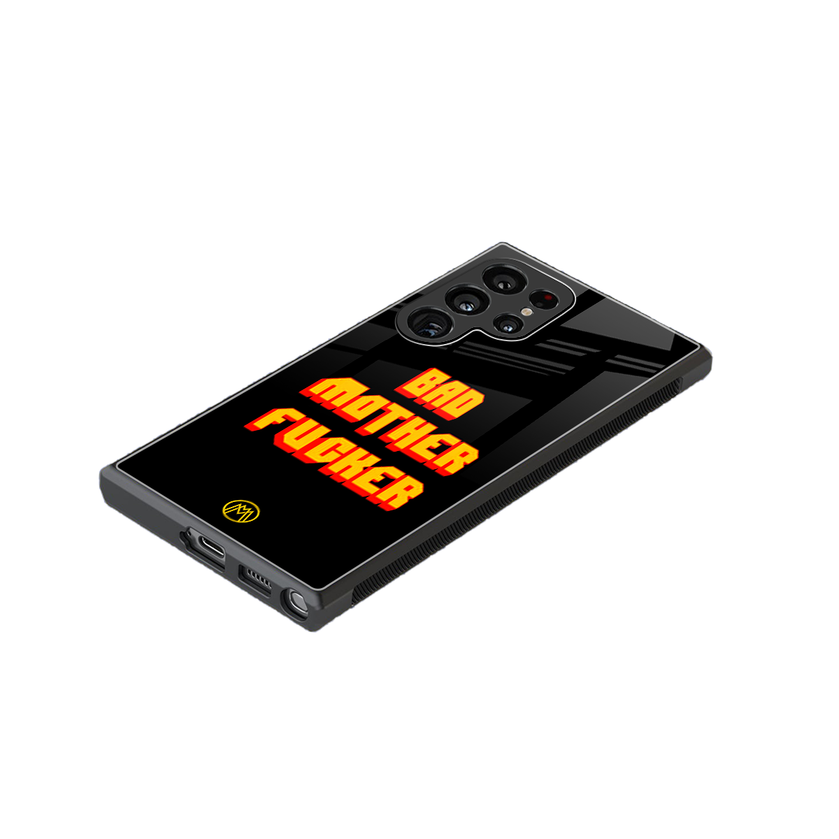bad motherfcker back phone cover | glass case for samsung galaxy s23 ultra