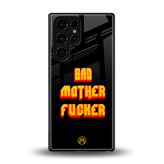 bad motherfcker back phone cover | glass case for samsung galaxy s25 ultra