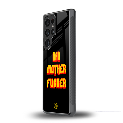 bad motherfcker back phone cover | glass case for samsung galaxy s25 ultra
