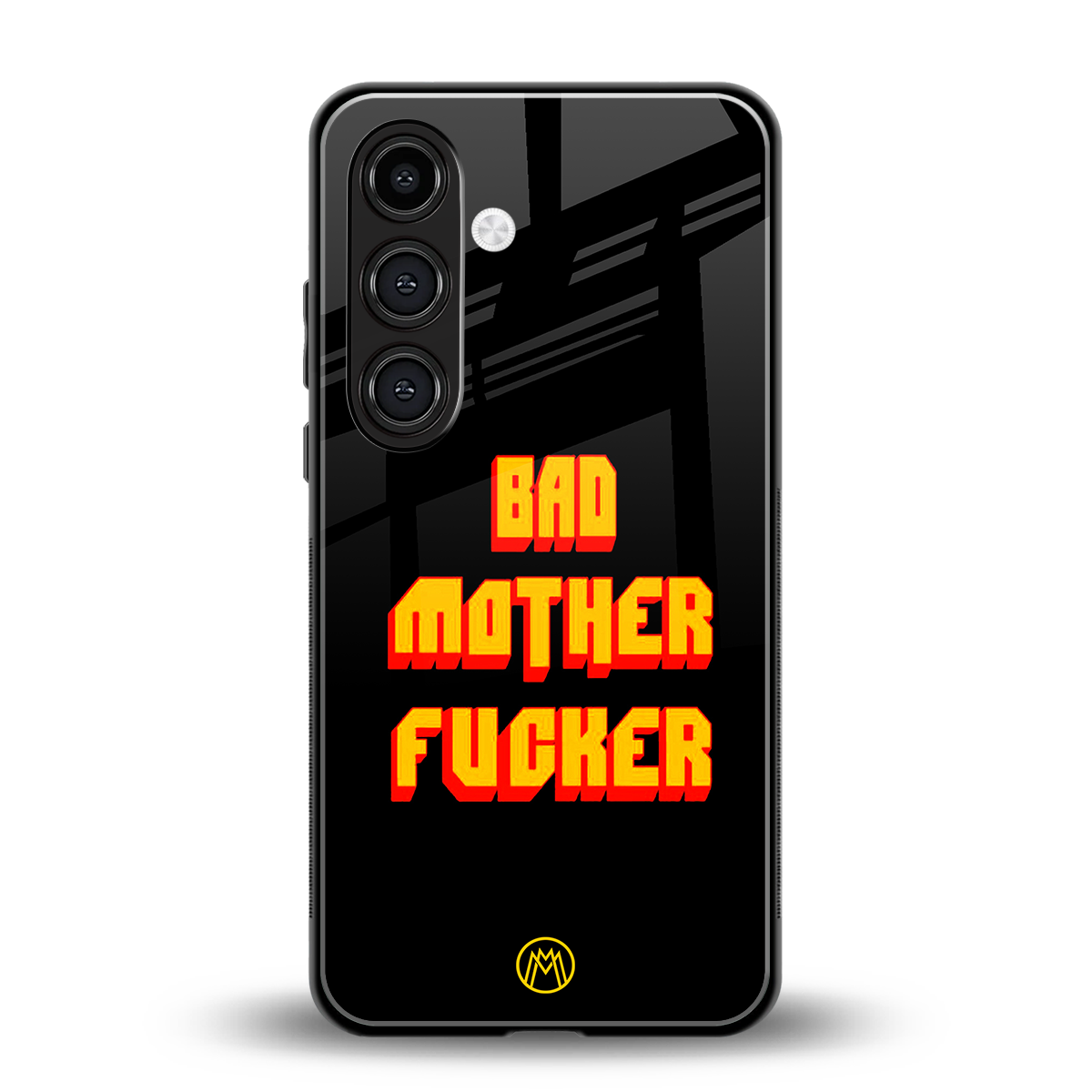 bad motherfcker back phone cover | glass case for samsung galaxy s24 plus