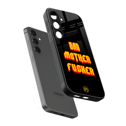 bad motherfcker back phone cover | glass case for samsung galaxy s24 fe