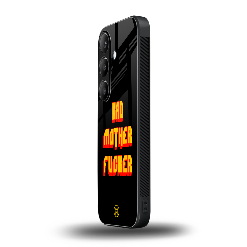 bad motherfcker back phone cover | glass case for samsung galaxy s23
