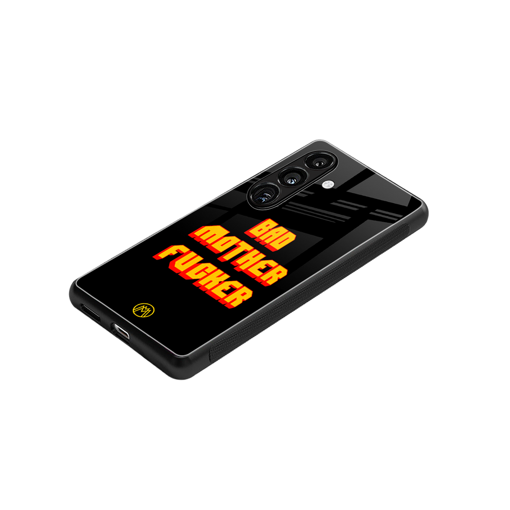 bad motherfcker back phone cover | glass case for samsung galaxy s25