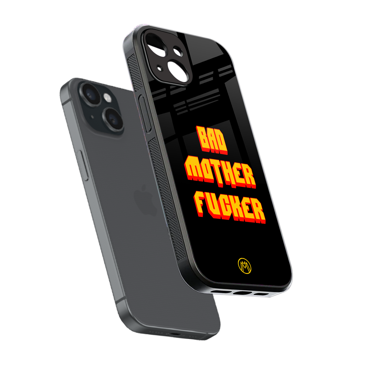 bad motherfcker back phone cover | glass case for iphone 15