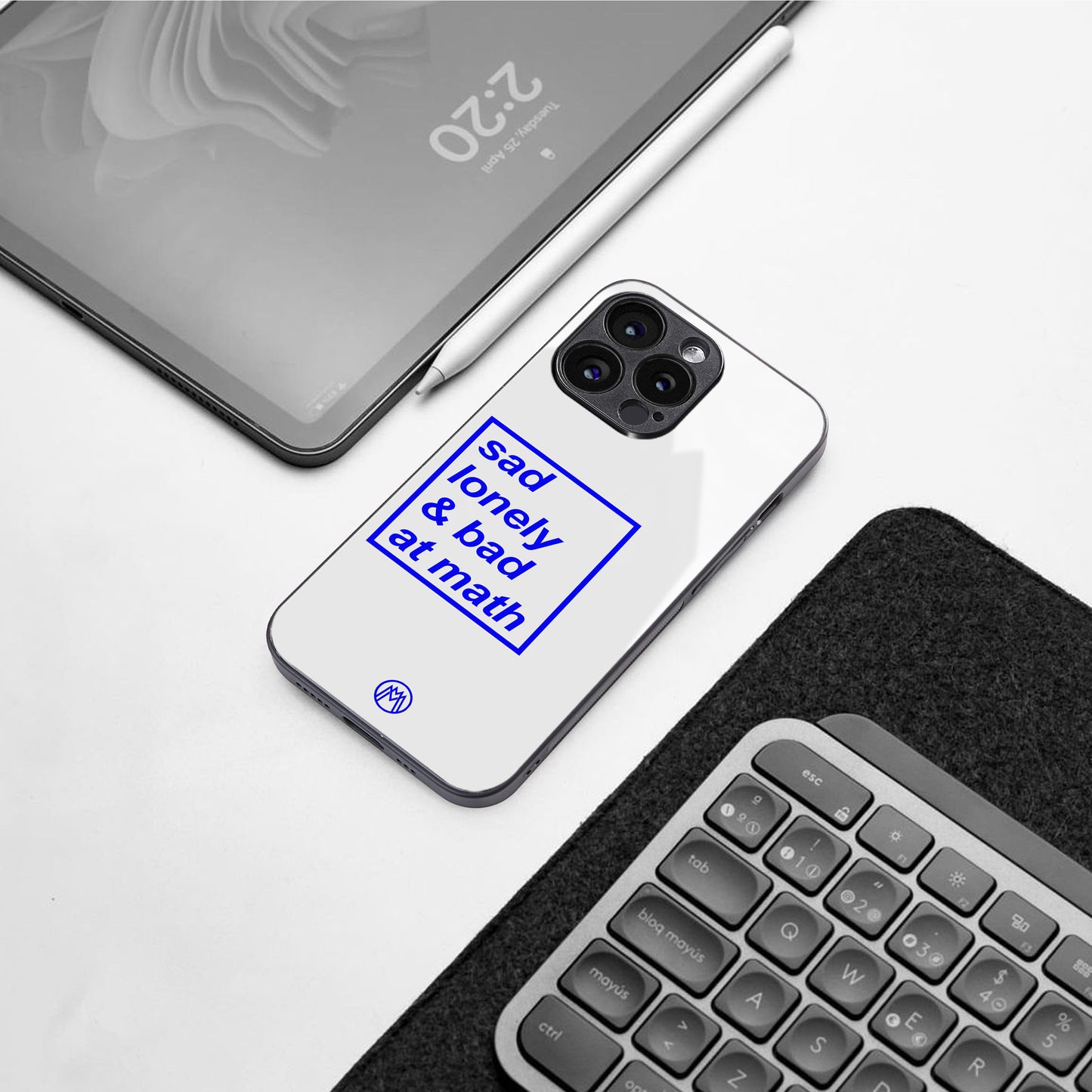 bad at math back phone cover | glass case for google pixel 9 pro xl