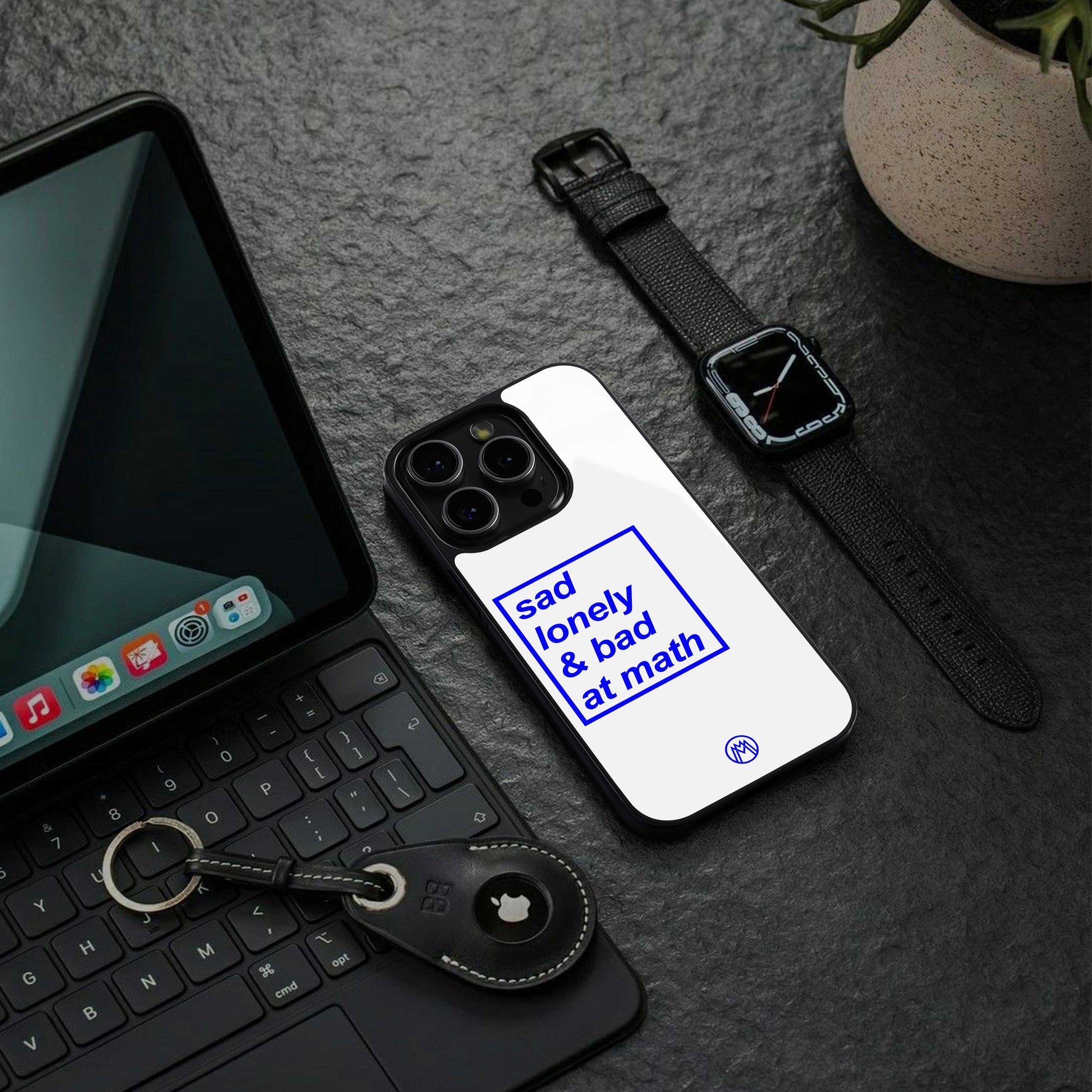 bad at math back phone cover | glass case for samsung galaxy s24 ultra