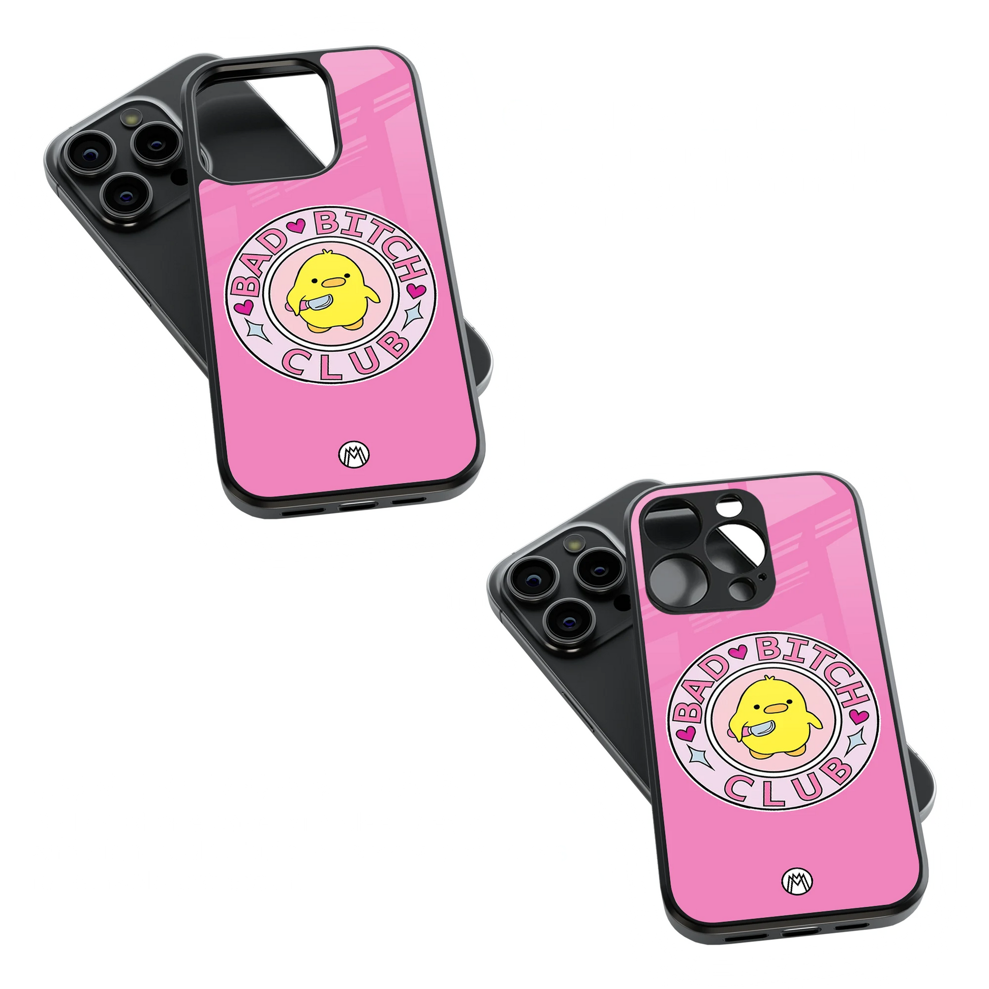Trendy Glass Back Mobile Case for iPhone, Samsung, Redmi, OnePlus, Google Pixel, Motorola