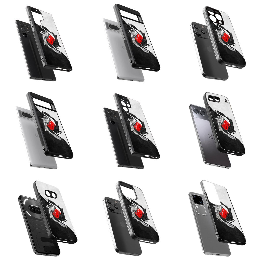 Durable Glass Back Mobile Case for iPhone, Samsung, OnePlus, Google Pixel, Redmi, Vivo, Oppo