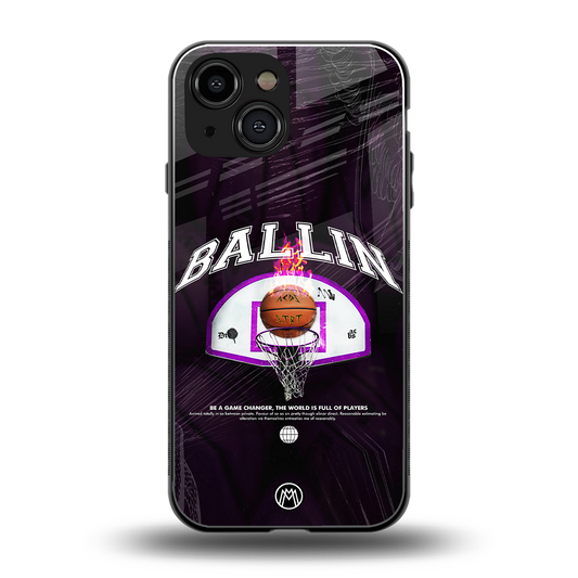 ballin back phone cover | glass case for iphone 13 mini