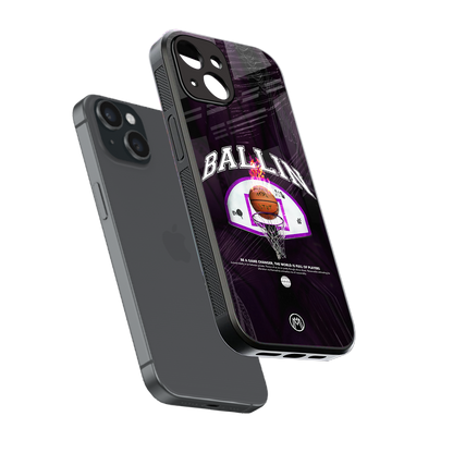 ballin back phone cover | glass case for iphone 13 mini