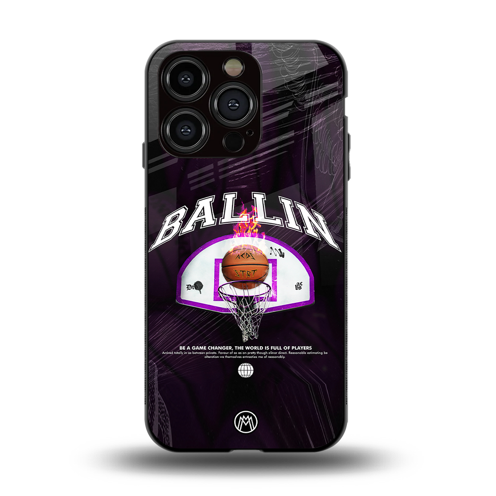 ballin back phone cover | glass case for iphone 13 pro