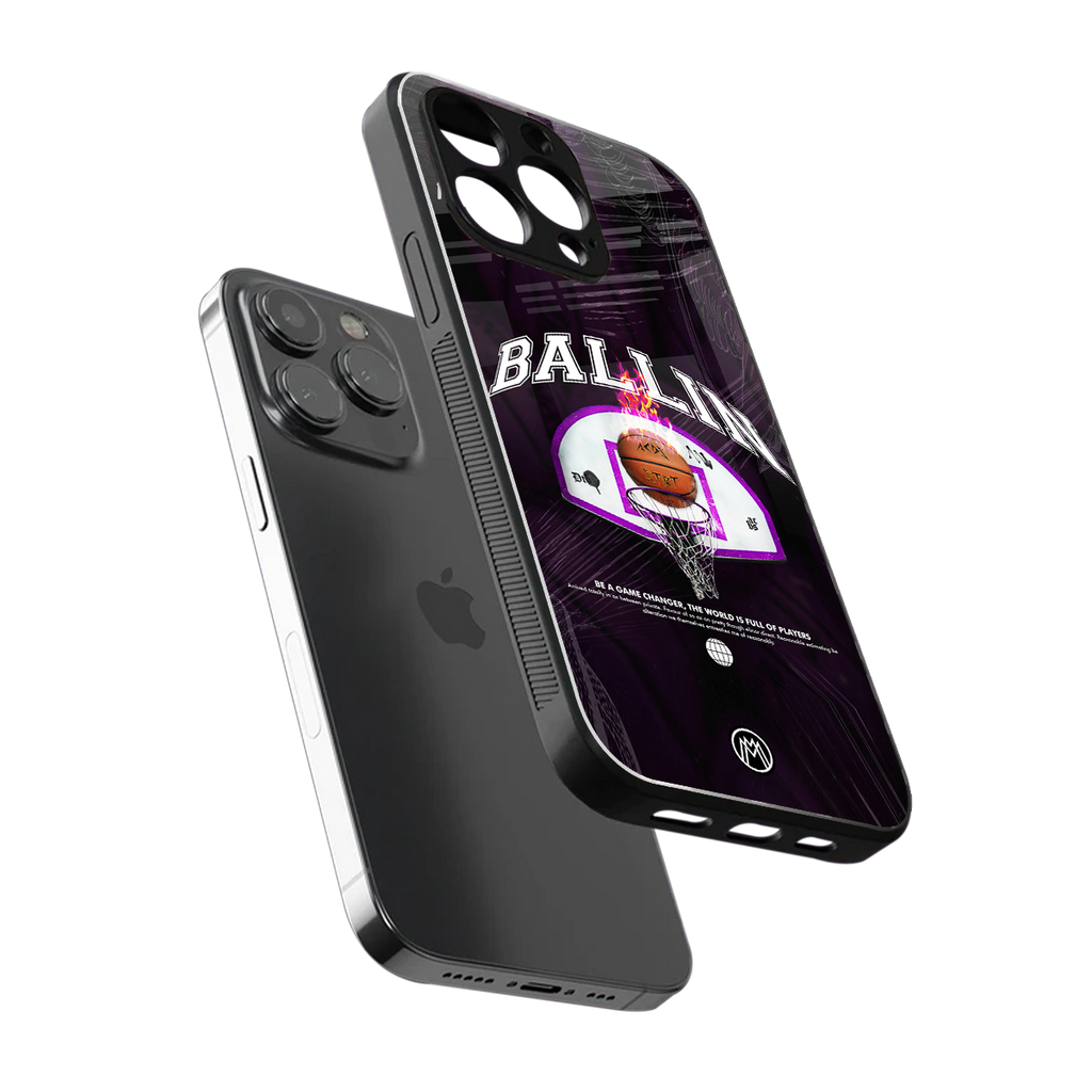 ballin back phone cover | glass case for iphone 13 pro