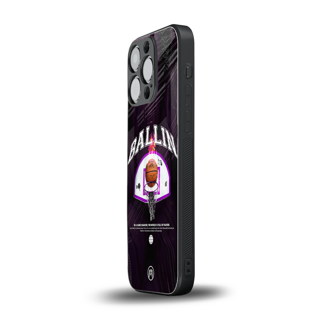 ballin back phone cover | glass case for iphone 13 pro
