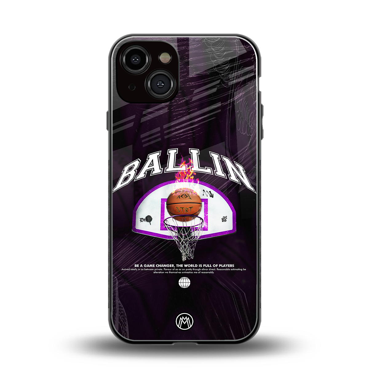 ballin back phone cover | glass case for iphone 13