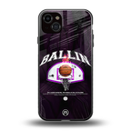 ballin back phone cover | glass case for iphone 14 plus