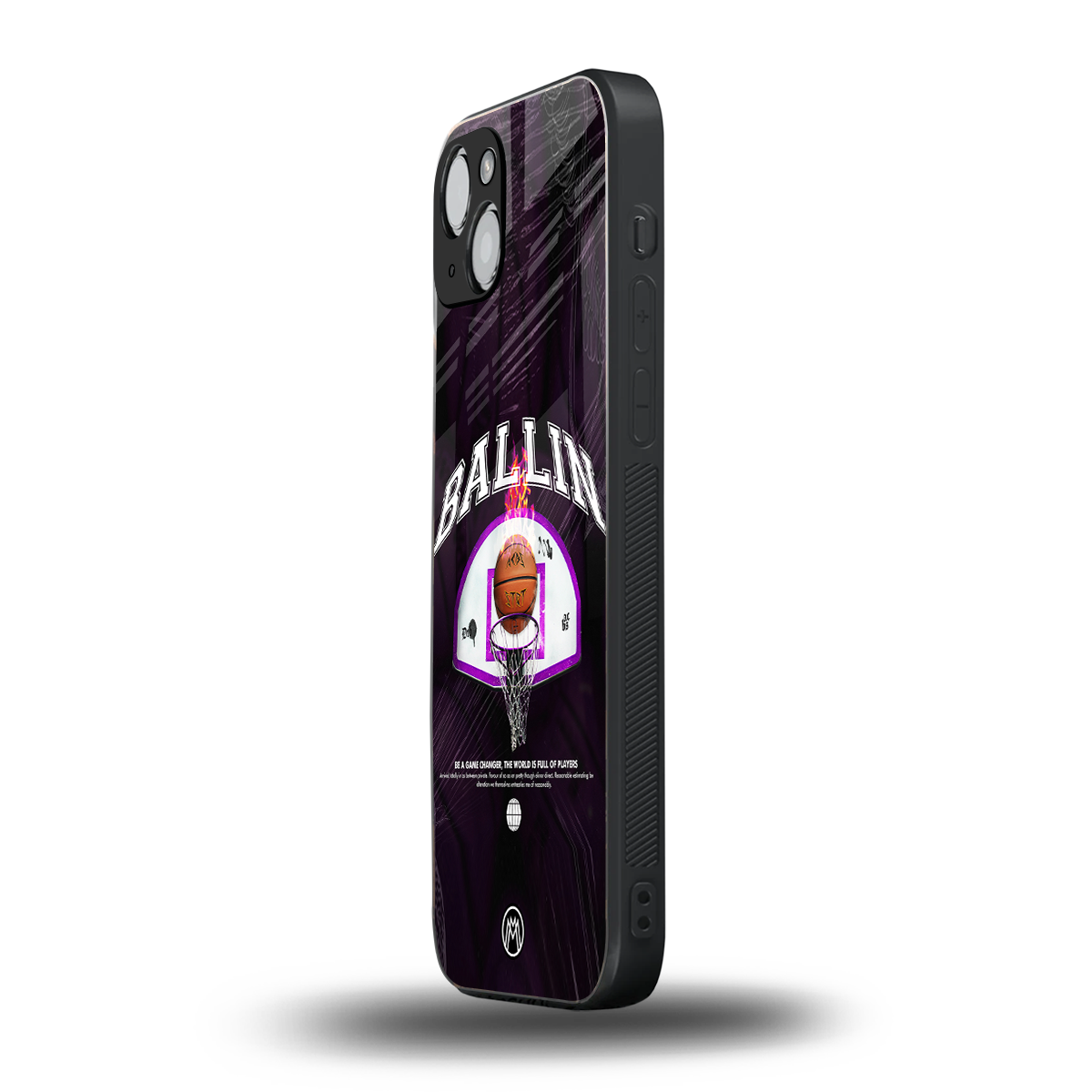 ballin back phone cover | glass case for iphone 14 plus