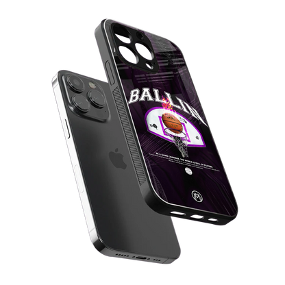 ballin back phone cover | glass case for iphone 14 pro max