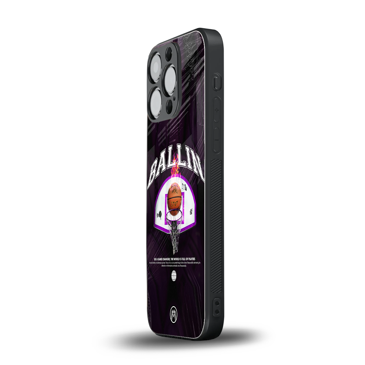 ballin back phone cover | glass case for iphone 14 pro