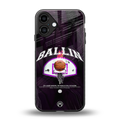 ballin back phone cover | glass case for iphone 16 plus