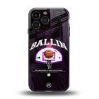 ballin back phone cover | glass case for iphone 16 pro max