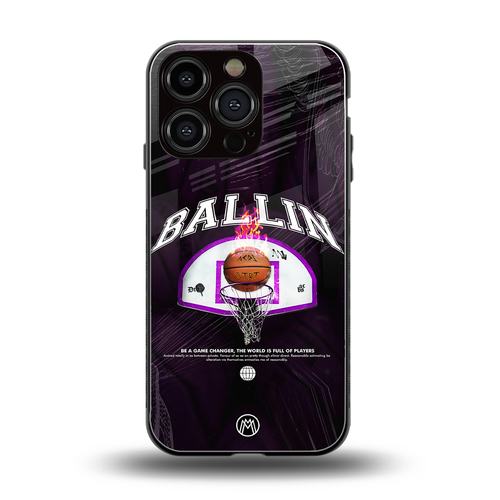 ballin back phone cover | glass case for iphone 16 pro