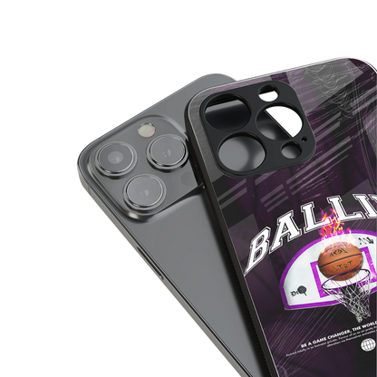 ballin back phone cover | glass case for iphone 14 pro max