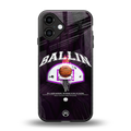 ballin back phone cover | glass case for iphone 16