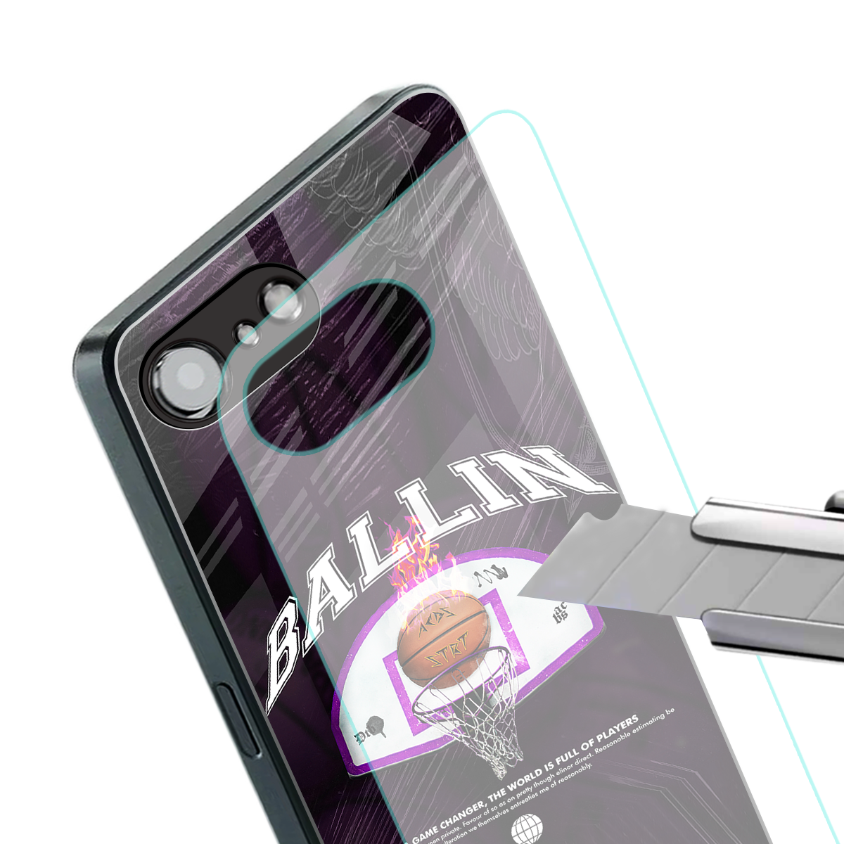 ballin back phone cover | glass case for iphone 16e