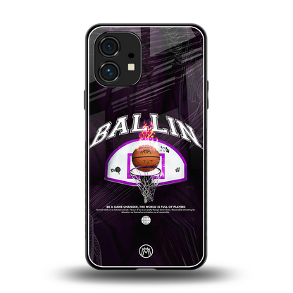 ballin back phone cover | glass case for nothing phone 1