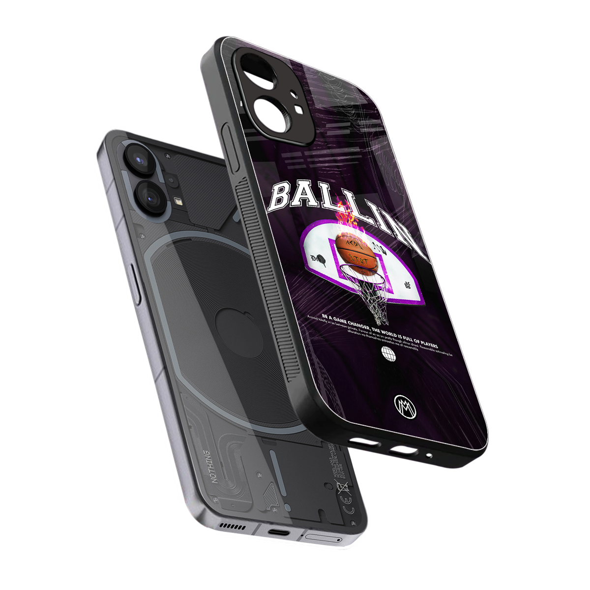 ballin back phone cover | glass case for nothing phone 1