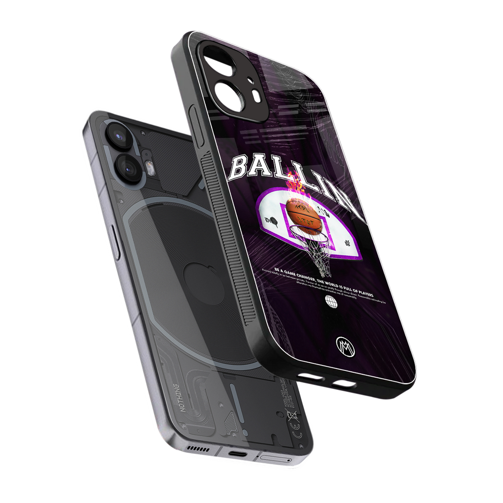 ballin back phone cover | glass case for nothing phone 2