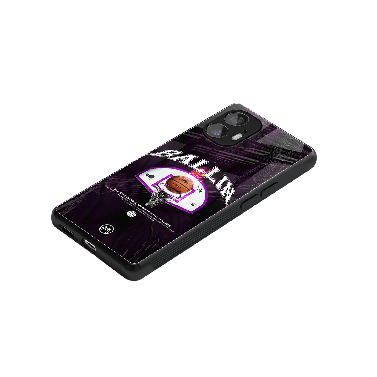 ballin back phone cover | glass case for nothing phone 2