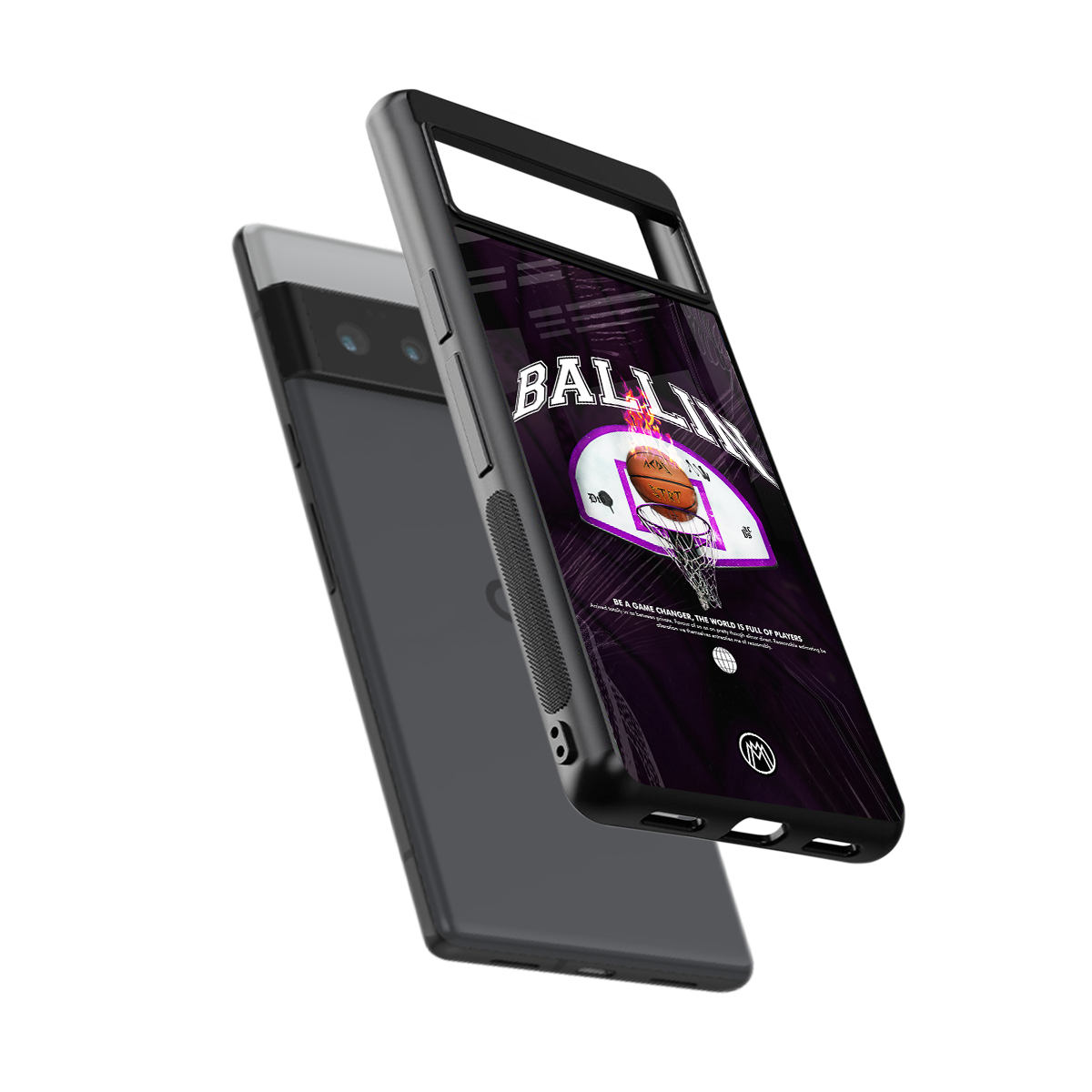 ballin back phone cover | glass case for google pixel 6 pro