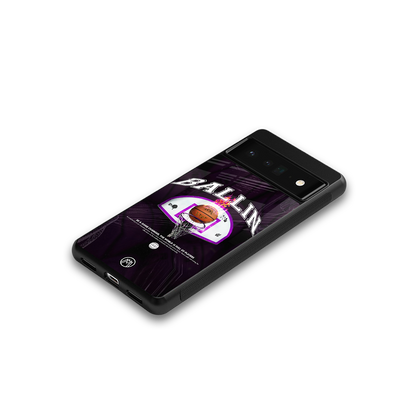 ballin back phone cover | glass case for google pixel 6 pro