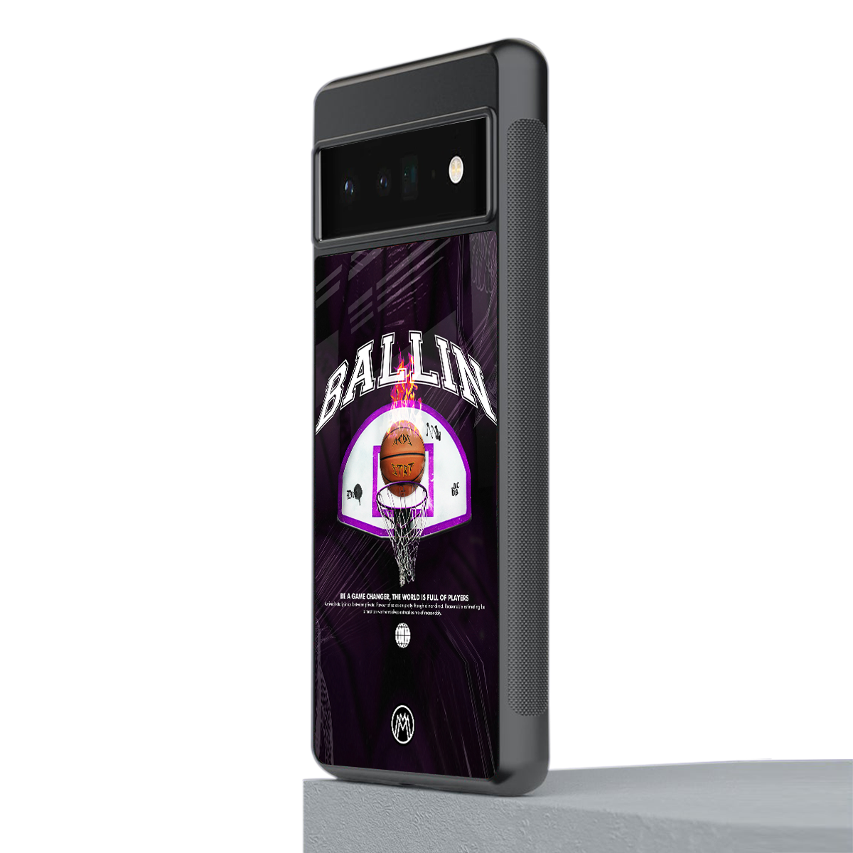 ballin back phone cover | glass case for google pixel 6 pro