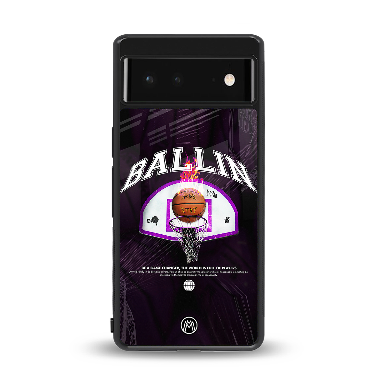 ballin back phone cover | glass case for google pixel 6