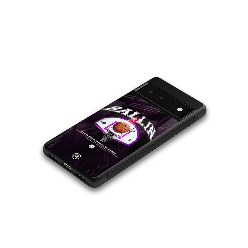 ballin back phone cover | glass case for google pixel 6
