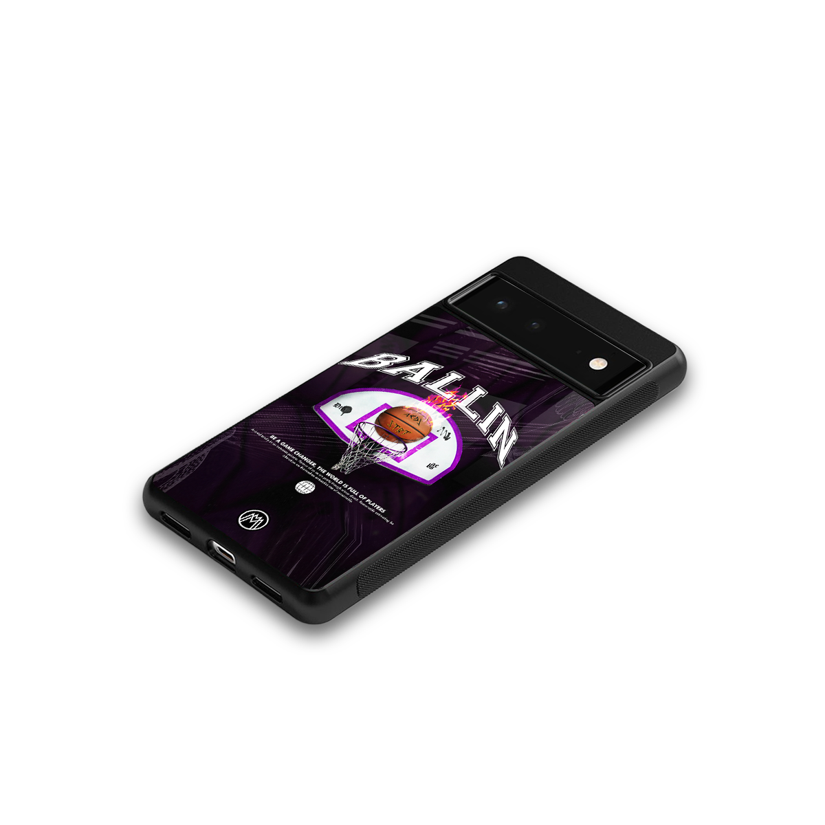 ballin back phone cover | glass case for google pixel 6