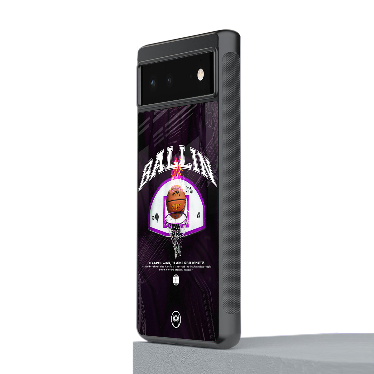 ballin back phone cover | glass case for google pixel 6