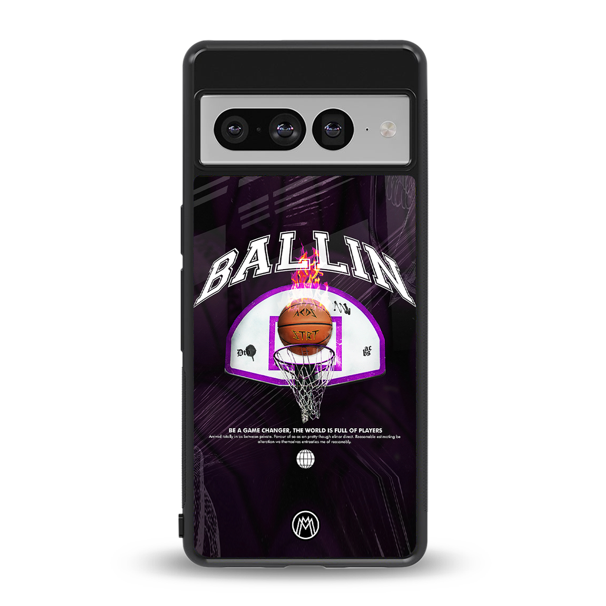 ballin back phone cover | glass case for google pixel 7 pro