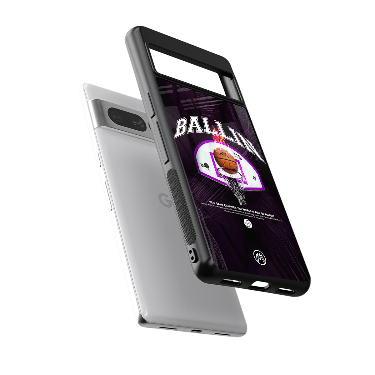 ballin back phone cover | glass case for google pixel 7 pro