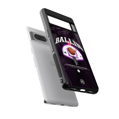 ballin back phone cover | glass case for google pixel 7 pro