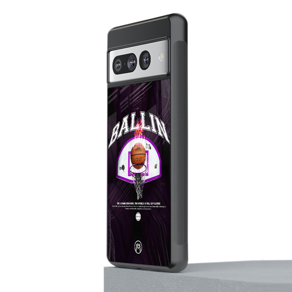ballin back phone cover | glass case for google pixel 7 pro