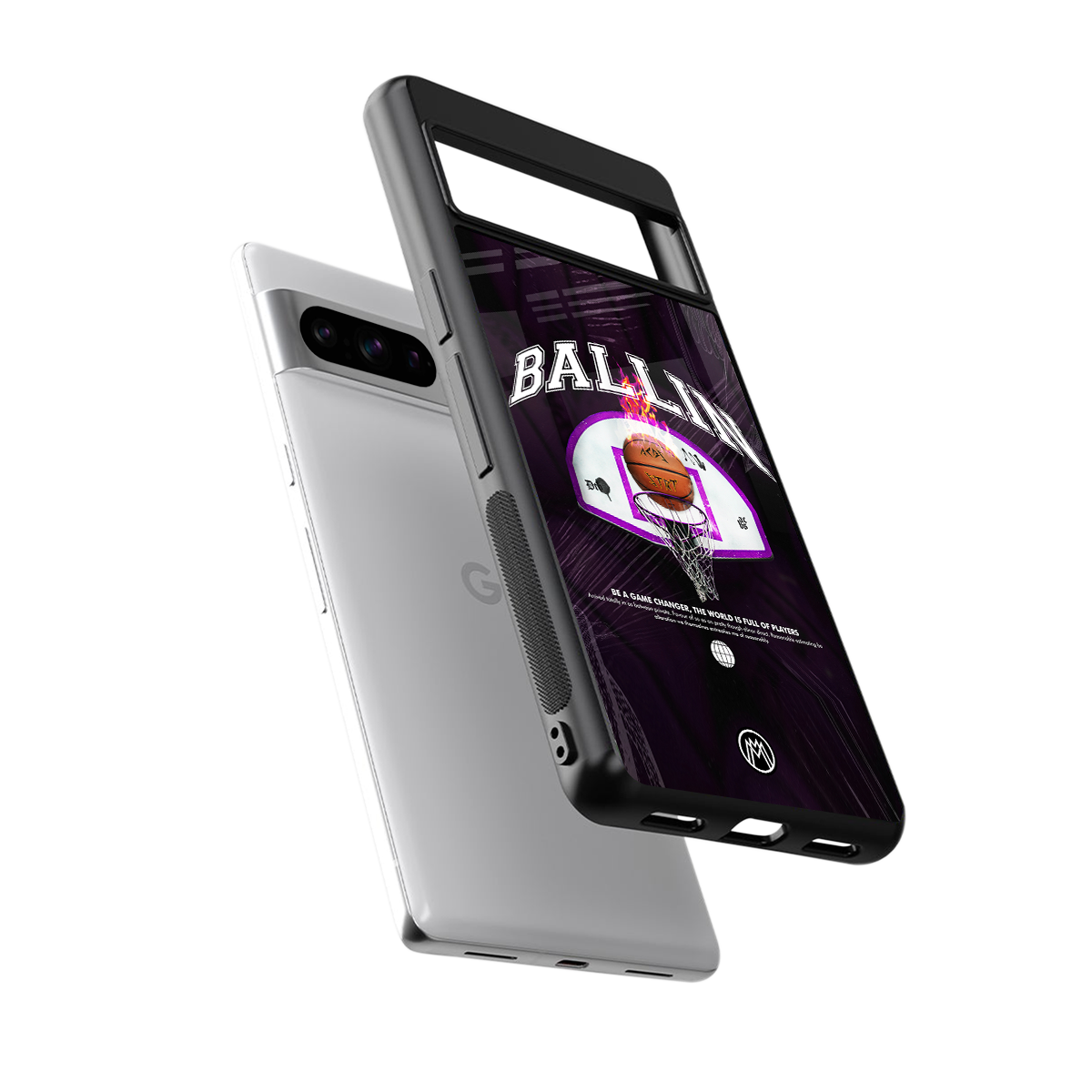 ballin back phone cover | glass case for google pixel 8 pro