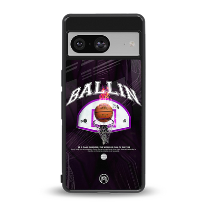 ballin back phone cover | glass case for Google Pixel 8
