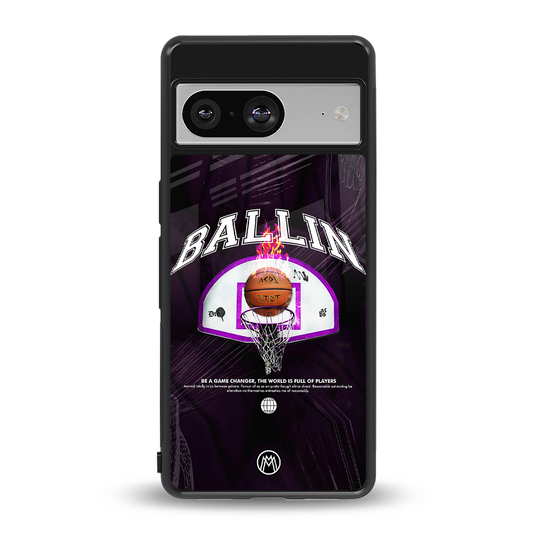 ballin back phone cover | glass case for Google Pixel 8