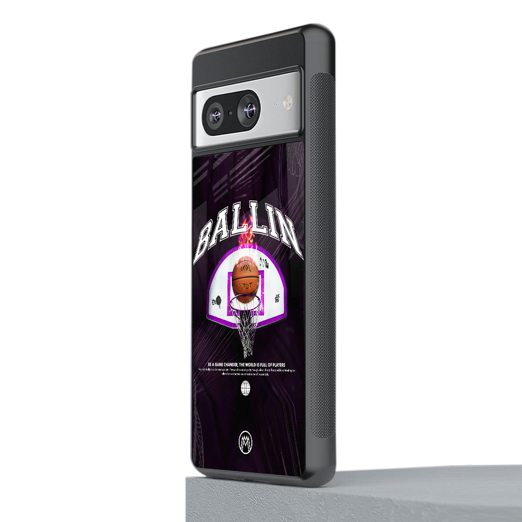 ballin back phone cover | glass case for Google Pixel 8