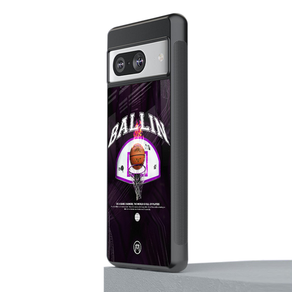 ballin back phone cover | glass case for Google Pixel 8