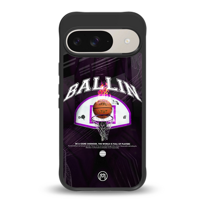 ballin back phone cover | glass case for google pixel 9
